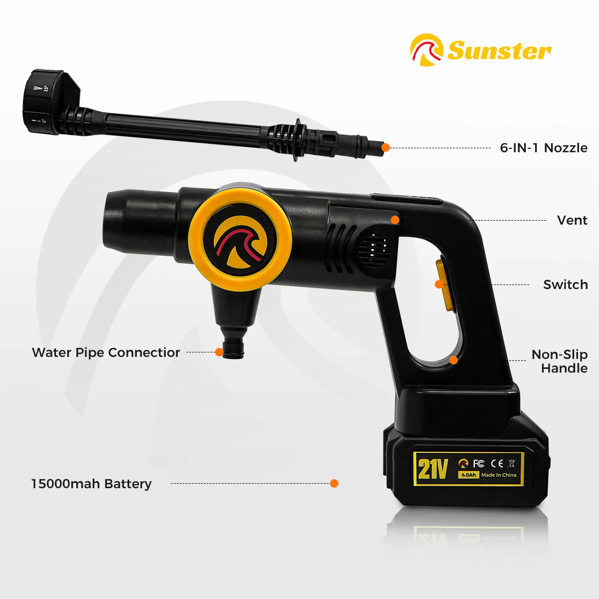Sunster S-H2 Brushless High Pressure Washer - Image 11