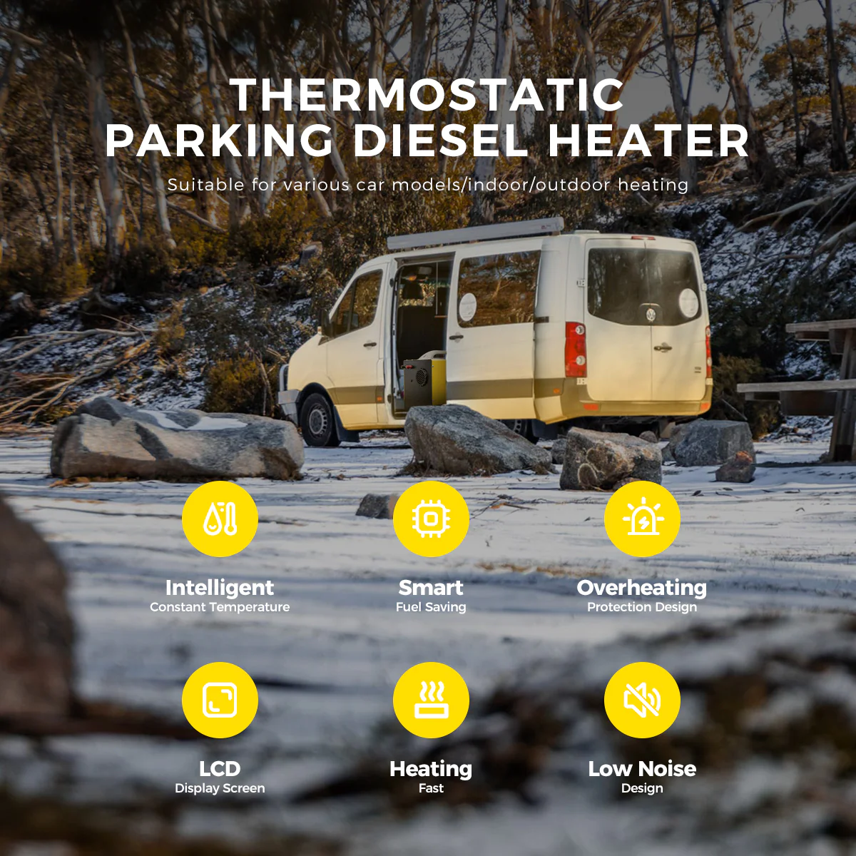 Sunster A2013ST Diesel Heater 8KW 12/24V 110-240V, All in One Classic Version - Image 10