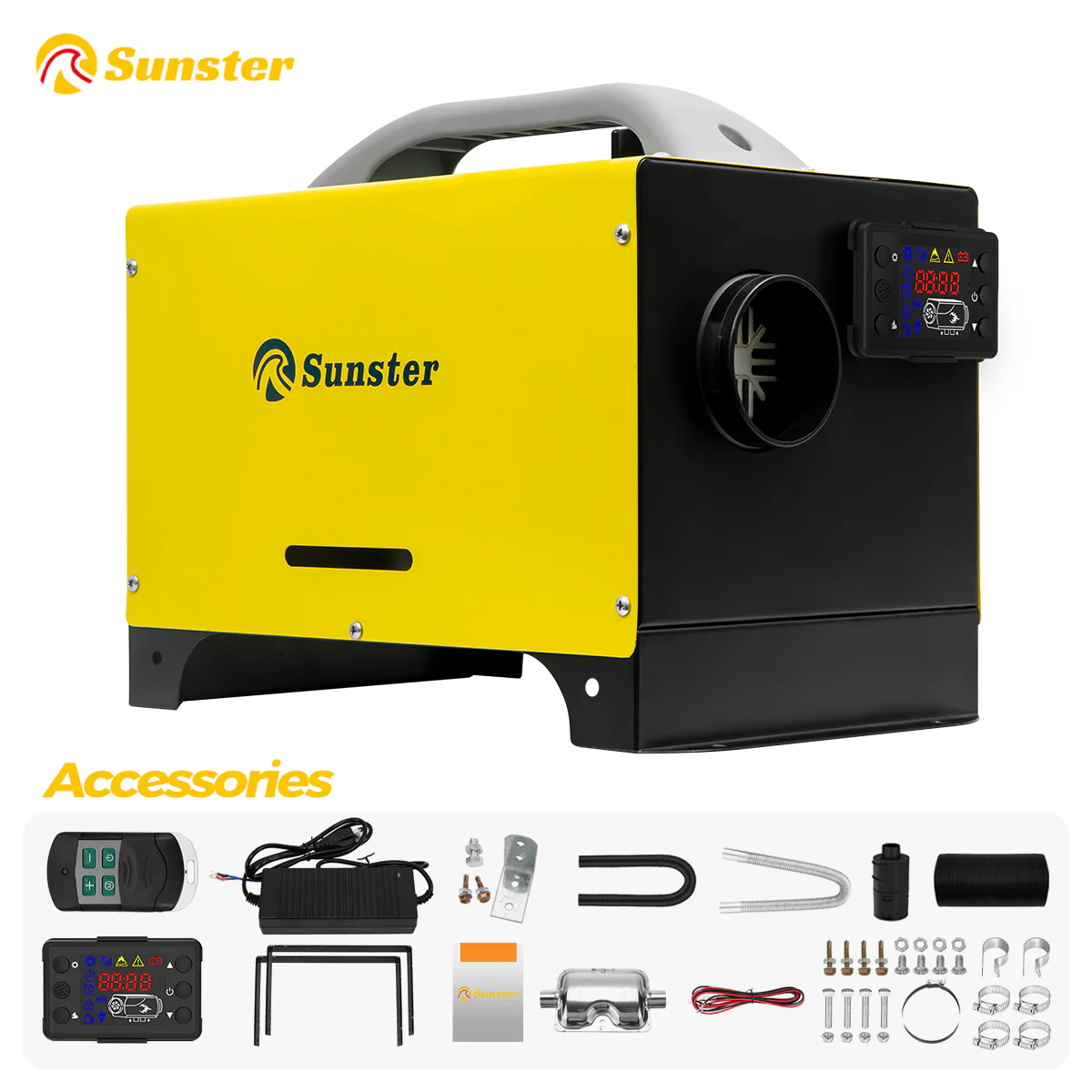 Sunster A2013ST Diesel Heater 8KW 12/24V 110-240V, All in One Classic Version - Image 4