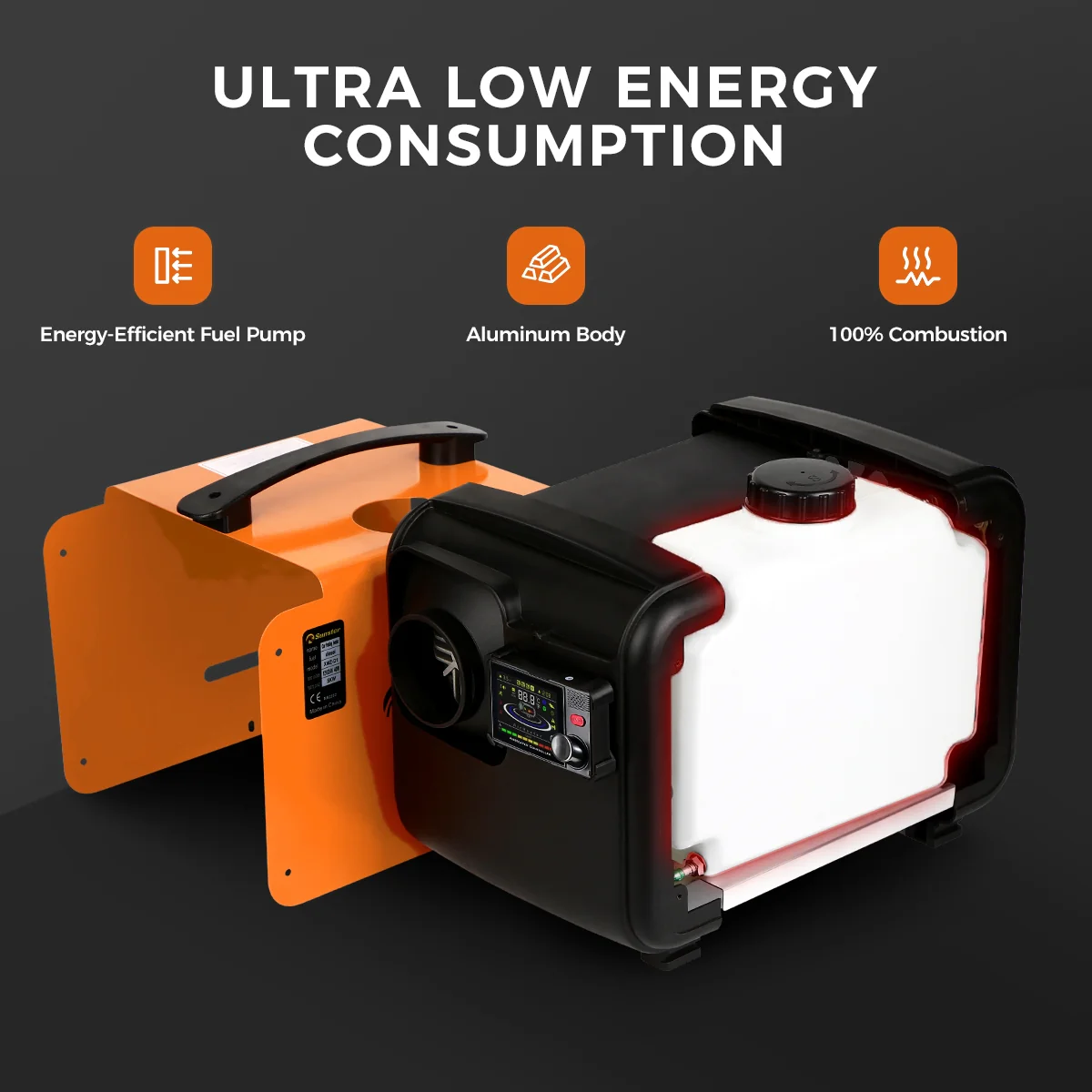 Sunster A2302BP Diesel Heater 8KW 12/24V 110-240V, All In One Bluetooth Version - Image 10