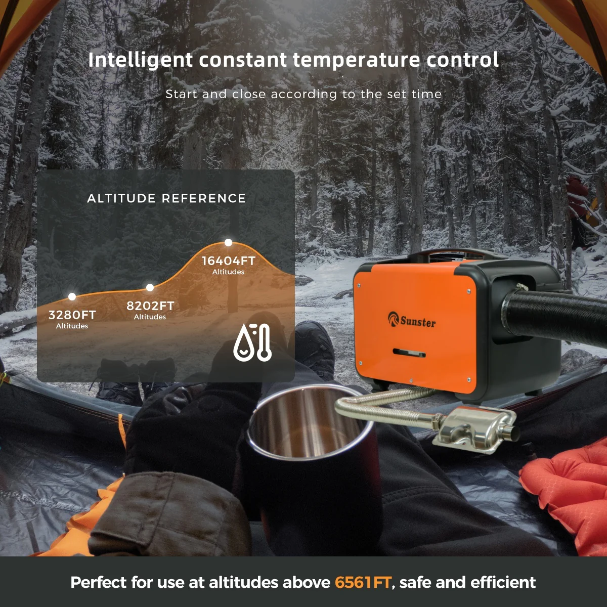 Sunster A2302BP Diesel Heater 8KW 12/24V 110-240V, All In One Bluetooth Version - Image 16