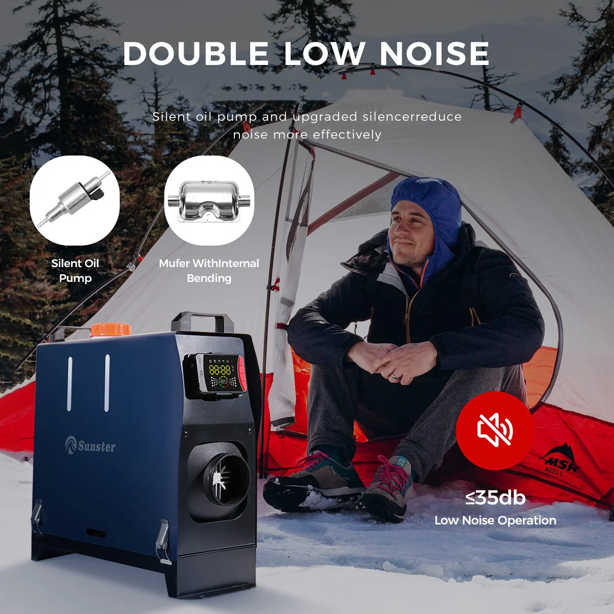 Sunster A2105LV Diesel Heater 8KW 12/24V, All In One Bluetooth Version - Image 8
