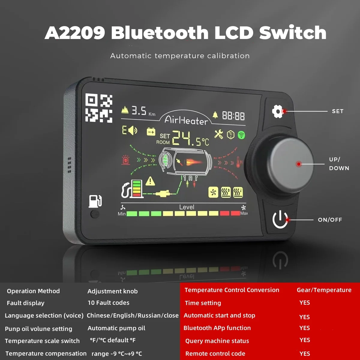 Sunster A2209V Diesel Heater 8KW 12/24V, All In One Bluetooth Version - Image 10