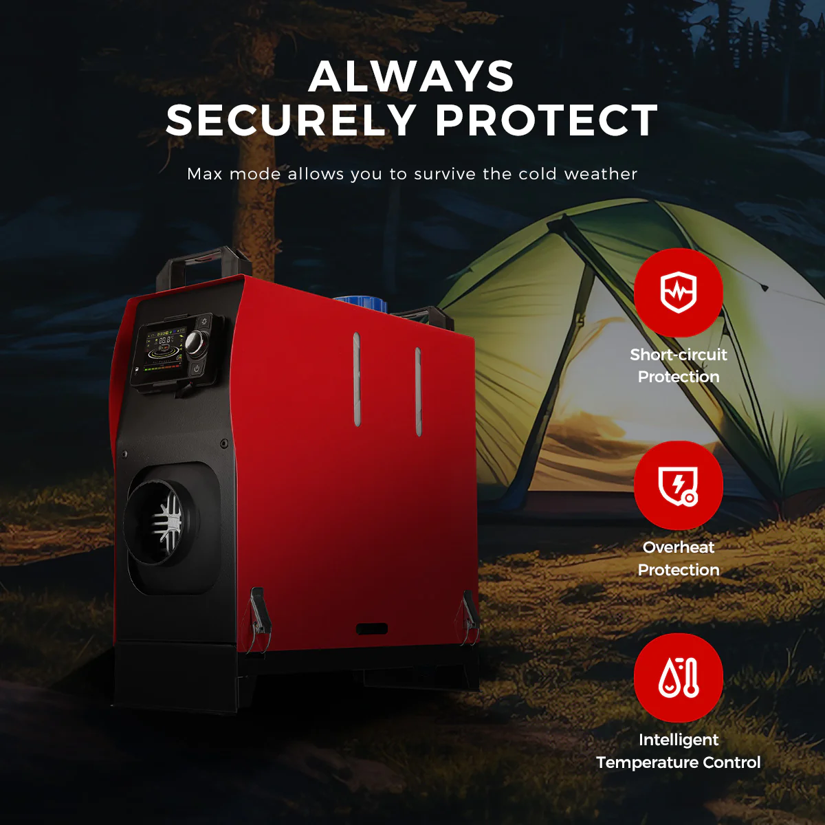 Sunster A2209V Diesel Heater 8KW 12/24V, All In One Bluetooth Version - Image 9