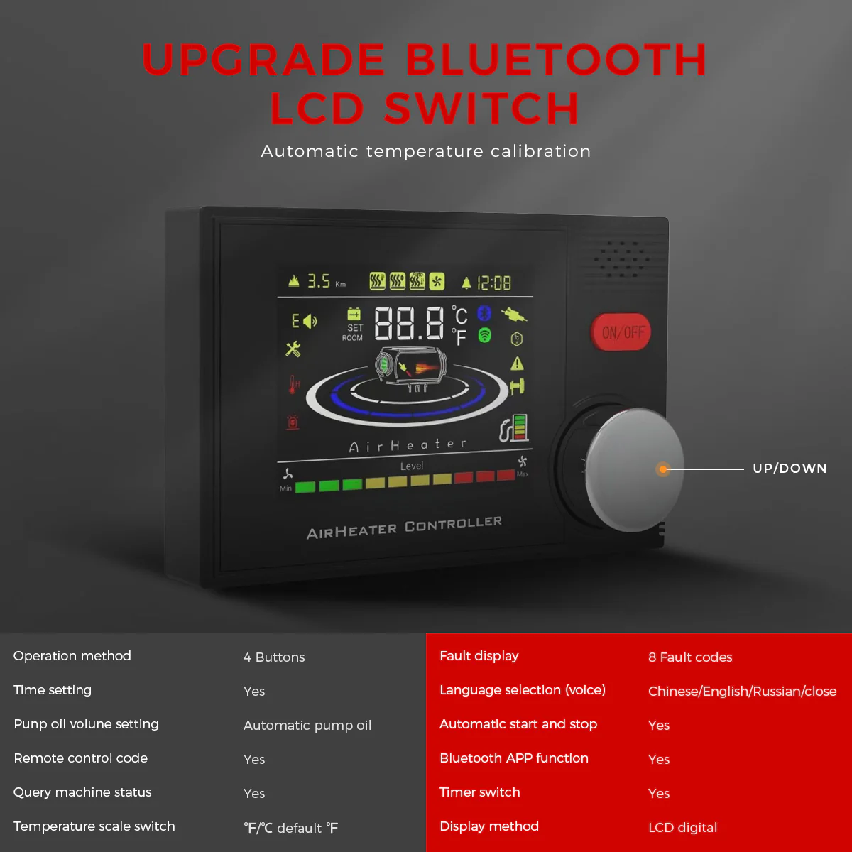 Sunster A2302BH Diesel Heater 8KW 12/24V, All In One Bluetooth Version - Image 11