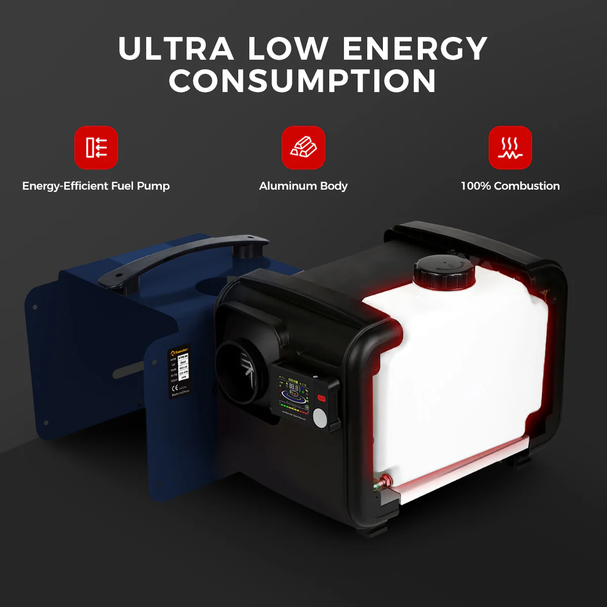 Sunster A2302BH Diesel Heater 8KW 12/24V, All In One Bluetooth Version - Image 7