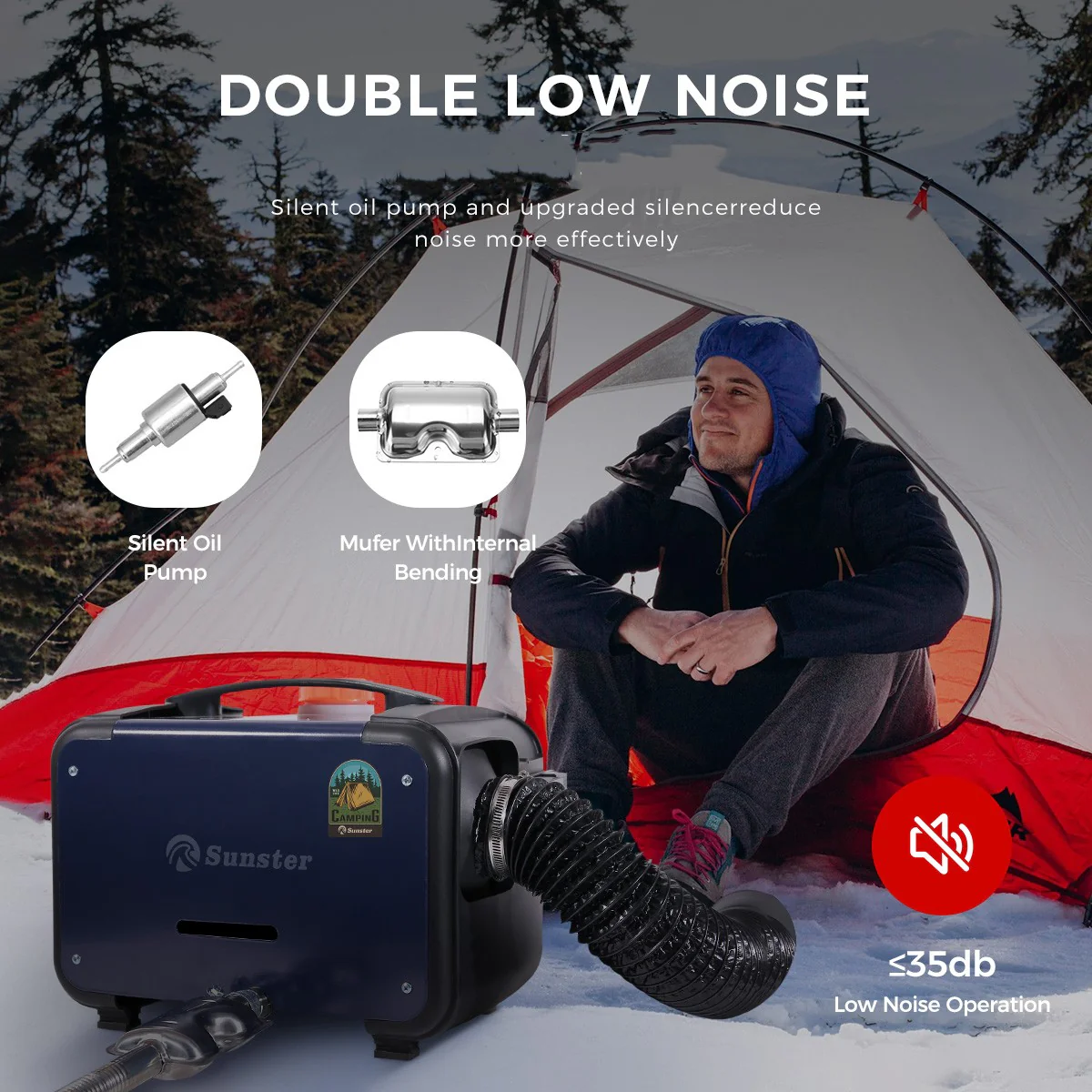 Sunster A2302BH Diesel Heater 8KW 12/24V, All In One Bluetooth Version - Image 9