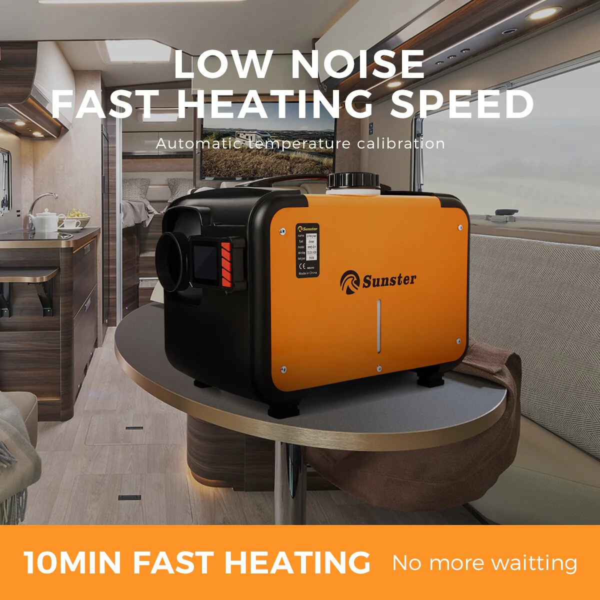 Sunster A2309H Diesel Heater 8KW 12/24V 110-240V, All In One Bluetooth Version - Image 9