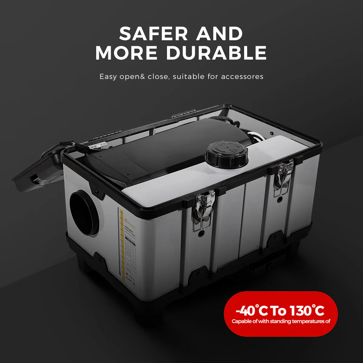 Sunster TB10PRO Diesel Heater 8KW 12/24V 110-240V With Wireless Temperature Remote Control, ToolBox Bluetooth Upgrade Version - Image 19