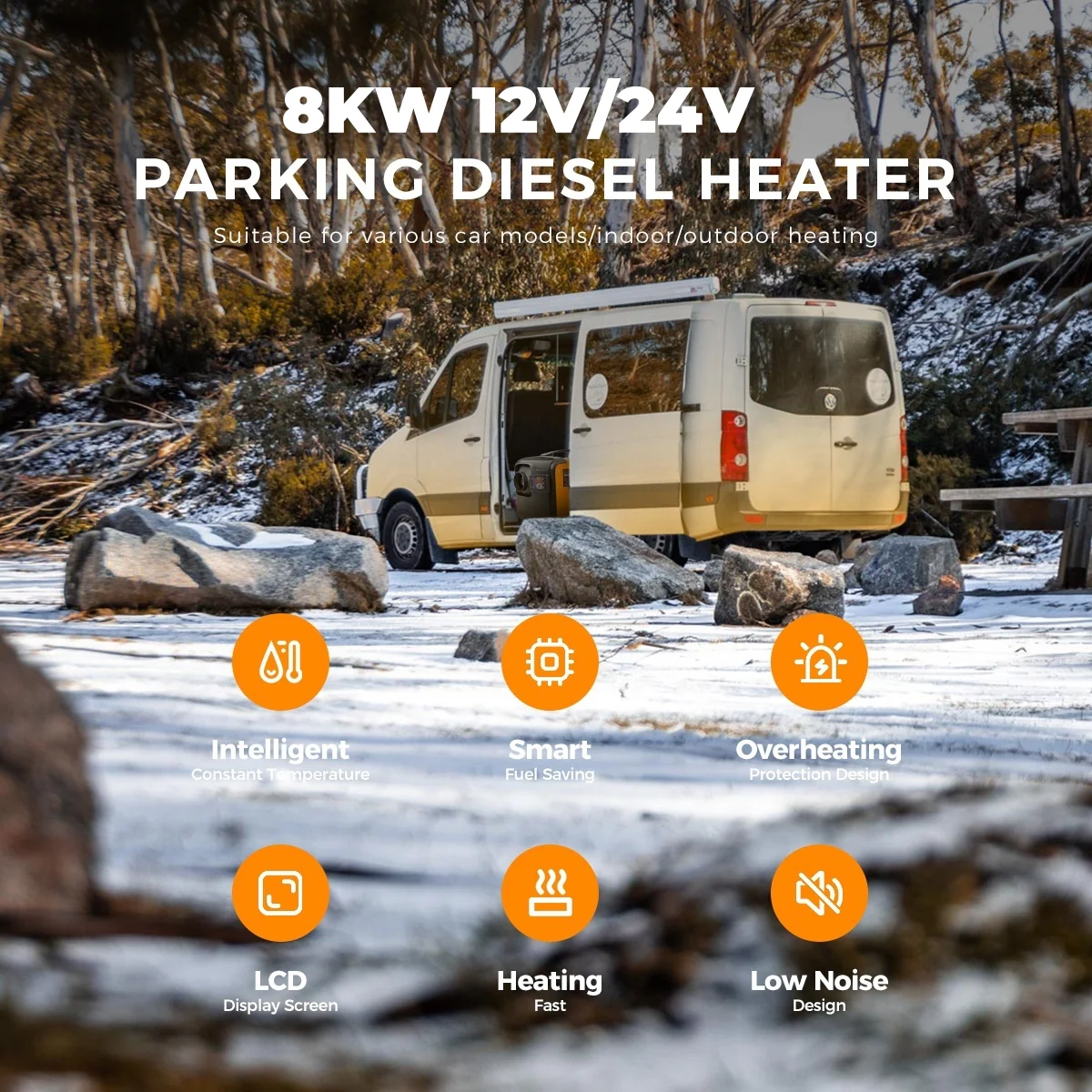 Sunster A2013H Diesel Heater 8KW 12/24V, All in One Classic Version - Image 12