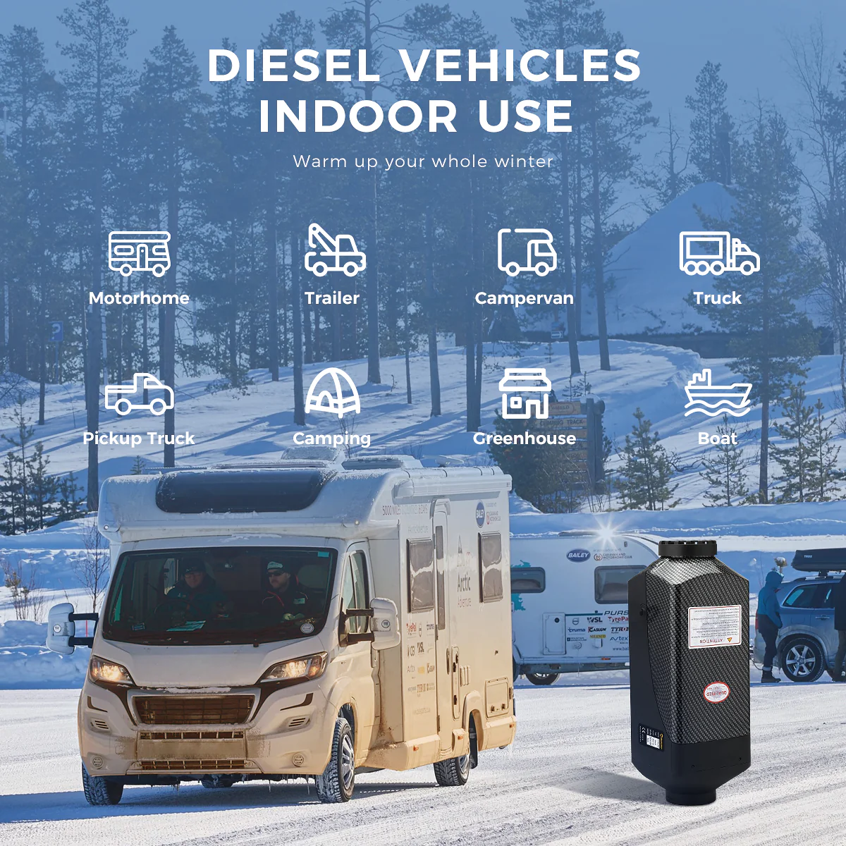 Sunster A2017S Diesel Heater 8KW 12V, Traditional Classic Version - Image 12
