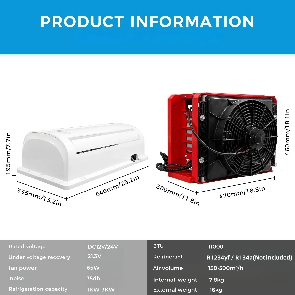 Sunster S-AC2 RV Air Conditioner 12V/24V Efficient Cooling - Image 3