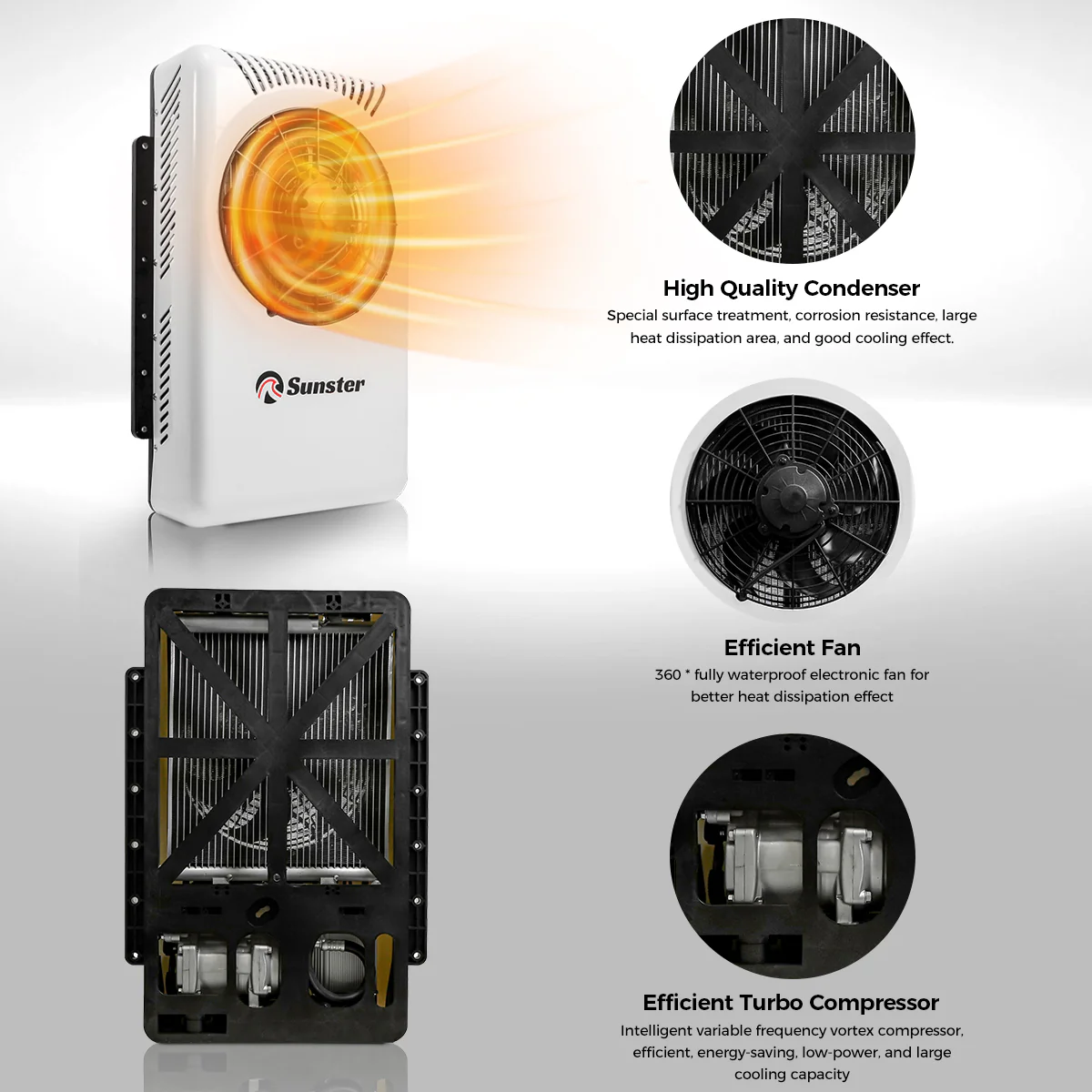 Sunster S-AC3 RV Air Conditioner 12V/24V Efficient Cooling - Image 11