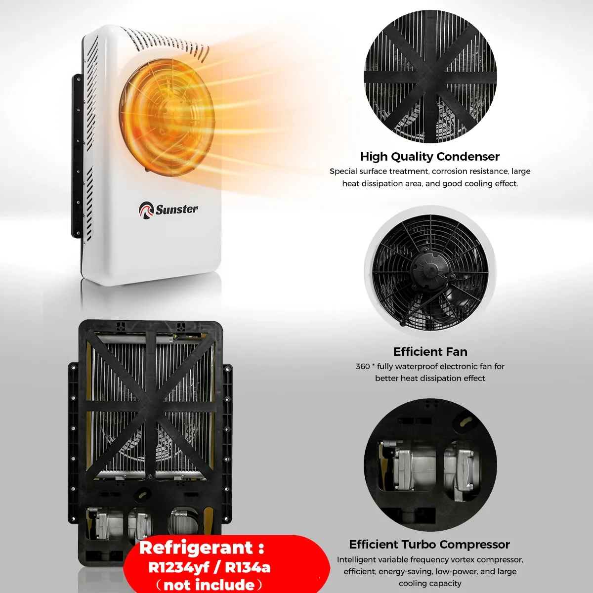 Sunster S-AC4 RV Air Conditioner 12V/24V Efficient Cooling - Image 6
