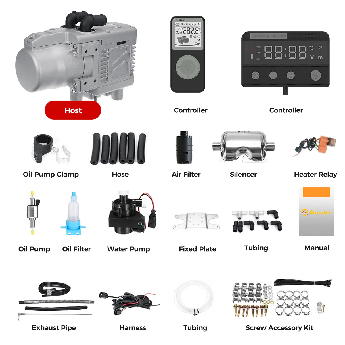 Sunster A2301 Plumbing Water Heater 5KW 12V, Gasoline/Diesel - Image 10