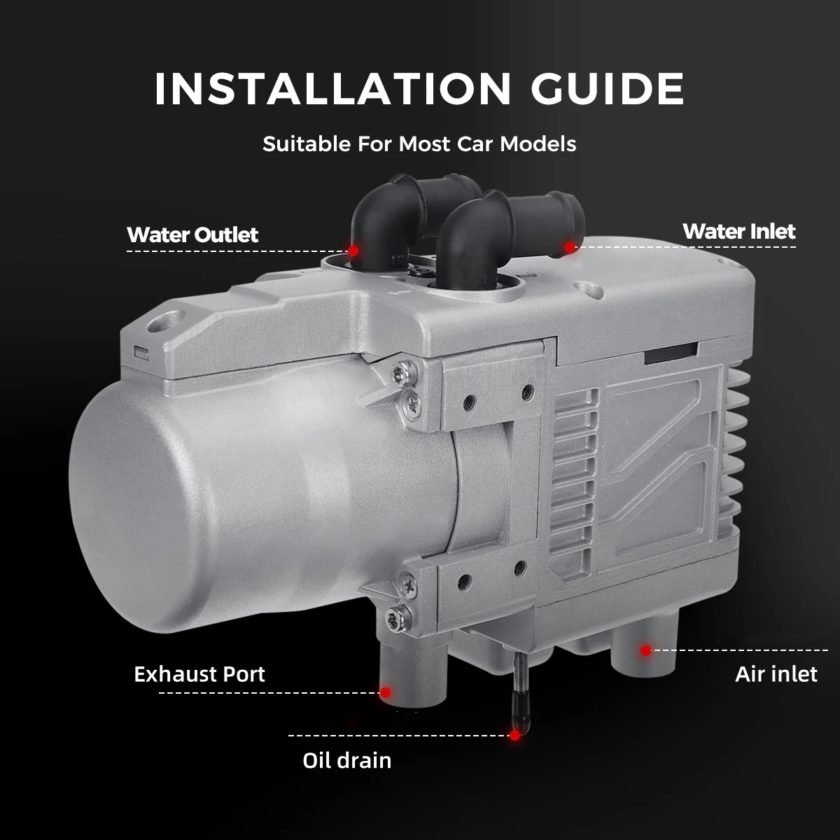 Sunster A2301 Plumbing Water Heater 5KW 12V, Gasoline/Diesel - Image 12