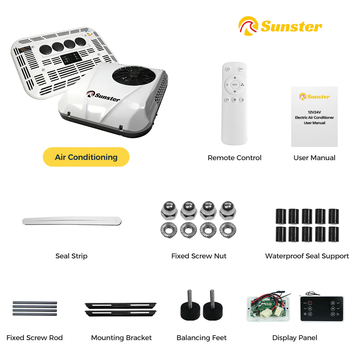Sunster RV Roof Air Conditioner 12V/24V Efficient Cooling DDK-KTD1 - Image 15