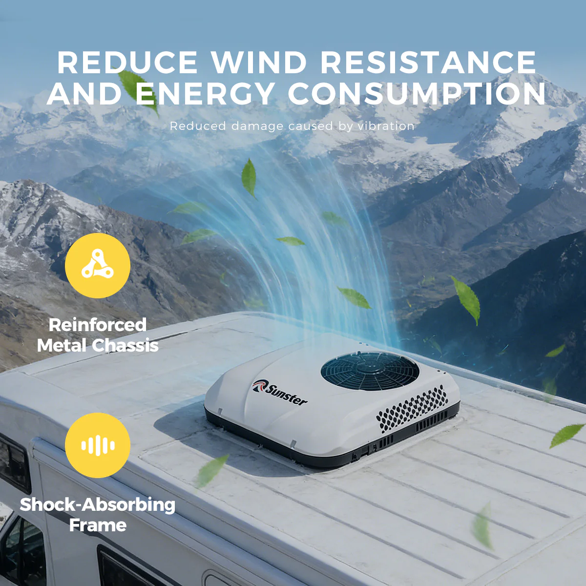 Sunster RV Roof Air Conditioner 12V/24V Efficient Cooling DDK-KTD1 - Image 9