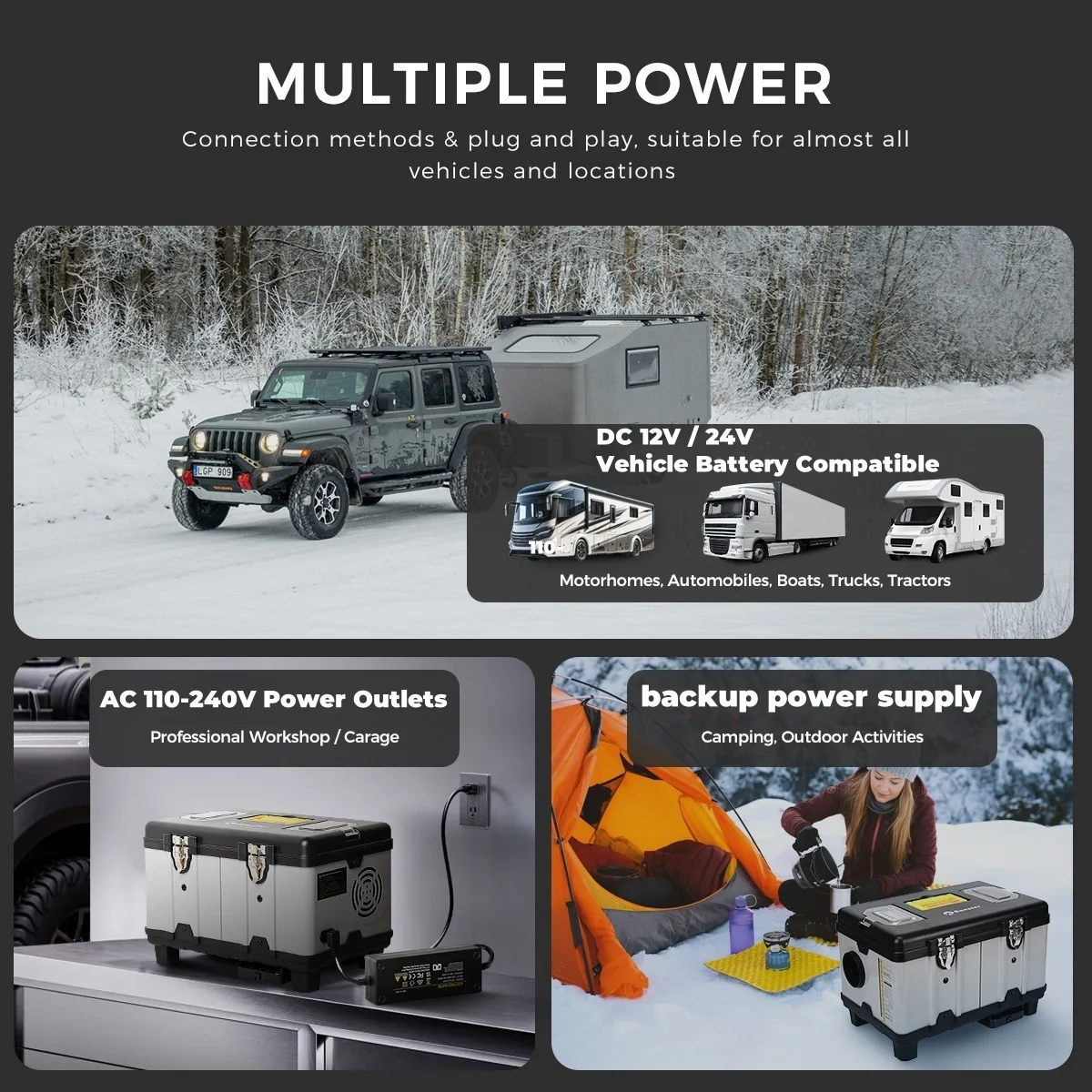 Sunster TB10 Diesel Heater 8KW 12/24V 110-240V, ToolBox WIFI Bluetooth Upgrade Version - Image 6