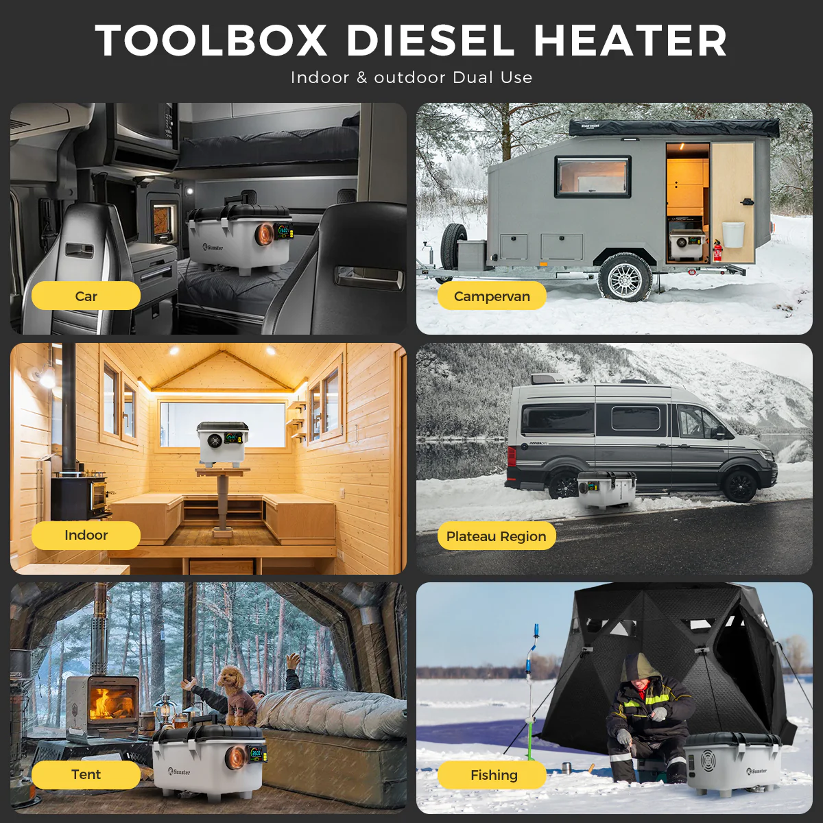 Sunster TB30 Diesel Heater 8KW 12/24V 110-240V With Bag, ToolBox Bluetooth Version - Image 18