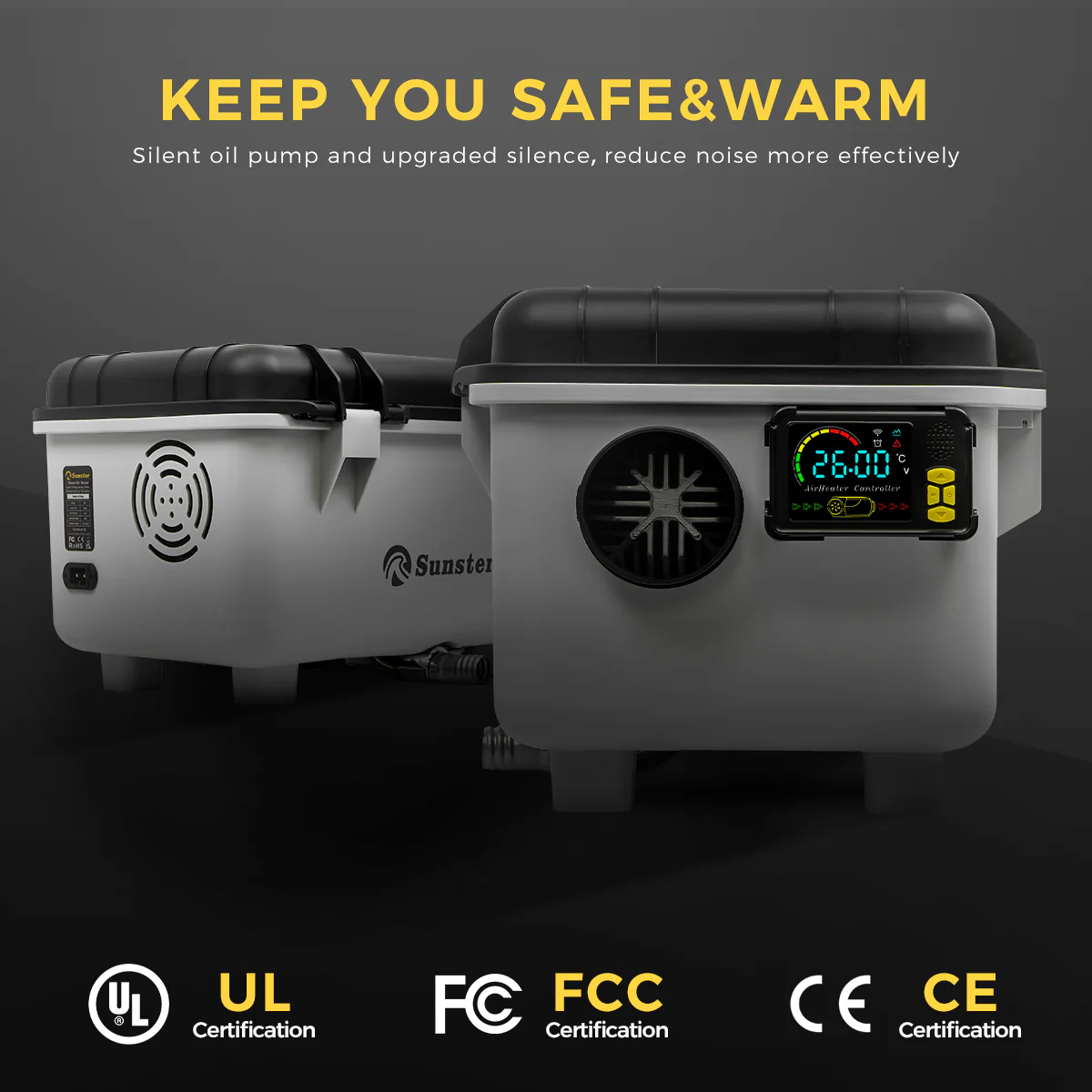 Sunster TB30 Diesel Heater 8KW 12/24V 110-240V With Bag, ToolBox Bluetooth Version - Image 7
